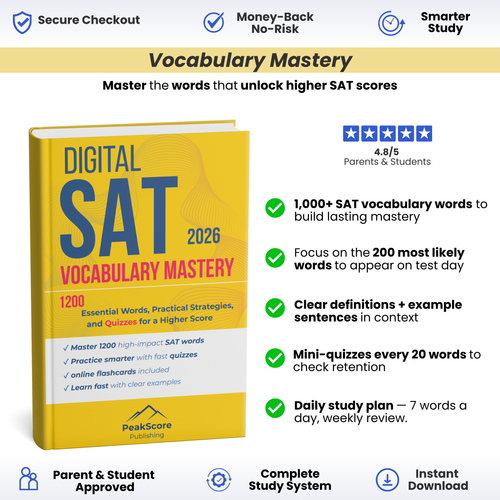 Digital SAT  Vocabulary Mastery 2026